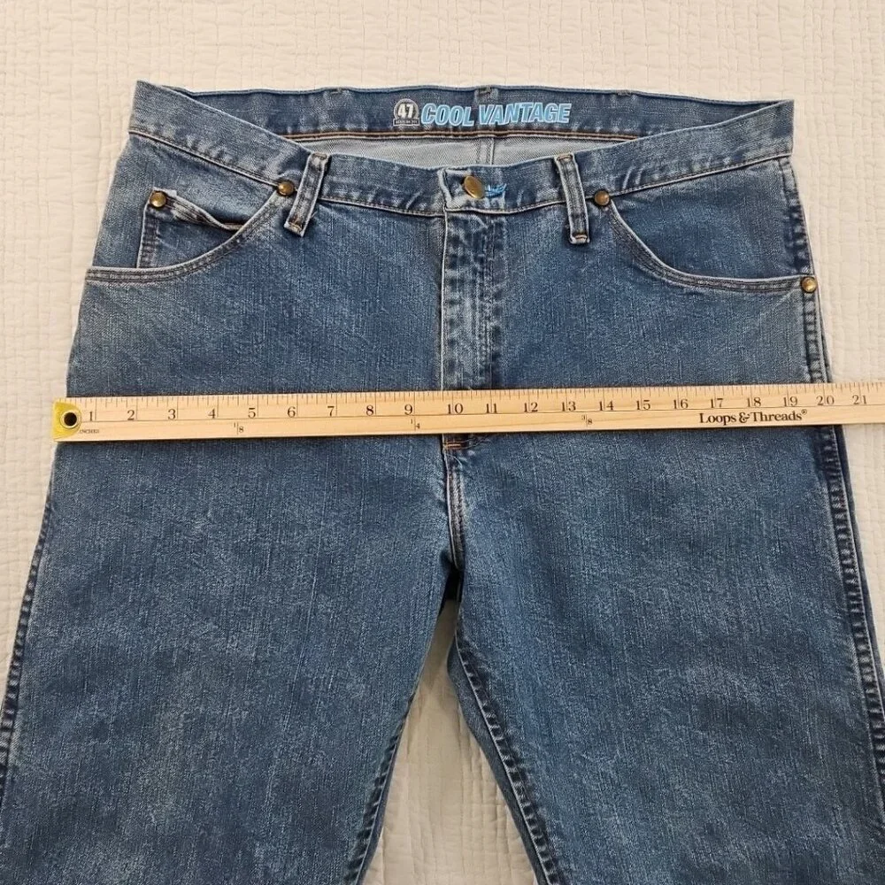 Wrangler Cool Vantage Jeans Men's 35x32‎ Regular Fit Cowboy Cut 47MCVLS EUC LN